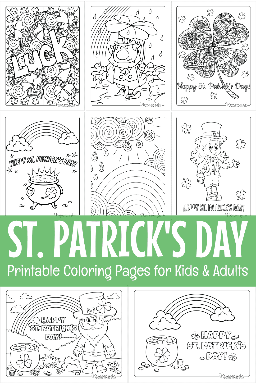 Printable St Patrick'S Day Coloring Pages (Free Pdf) with Free Printable St Patrick's Day Pictures