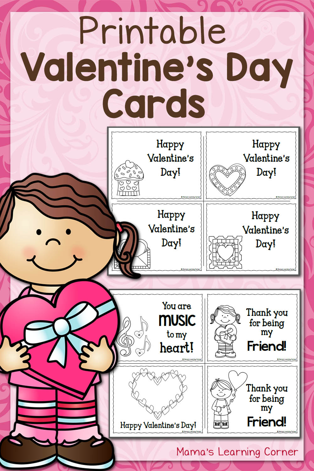 Printable Valentine&amp;#039;S Day Cards - Mamas Learning Corner throughout Free Printable Valentines Day Cards For Students
