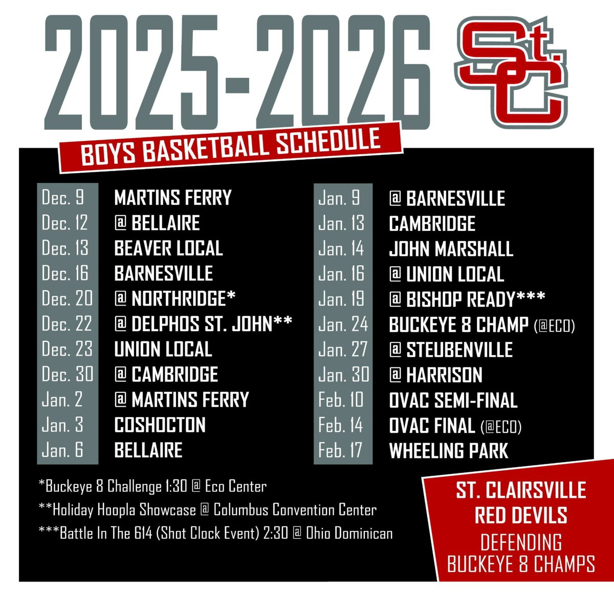 Red Devil Hoops (@Stc_Hoops) / Posts / X pertaining to Printable Ohio State Basketball Schedule