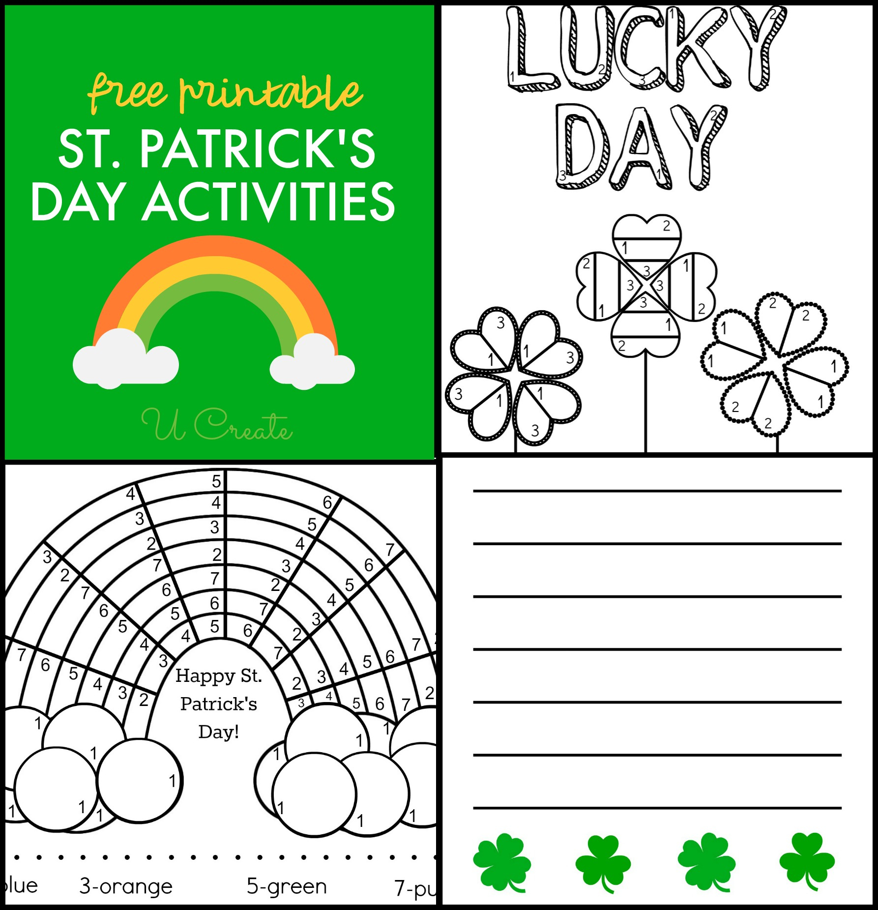 Saint Patricks Day Printables - U Create - Worksheets Library with regard to Free Printable St. Patrick&amp;amp;#039;s Day Games