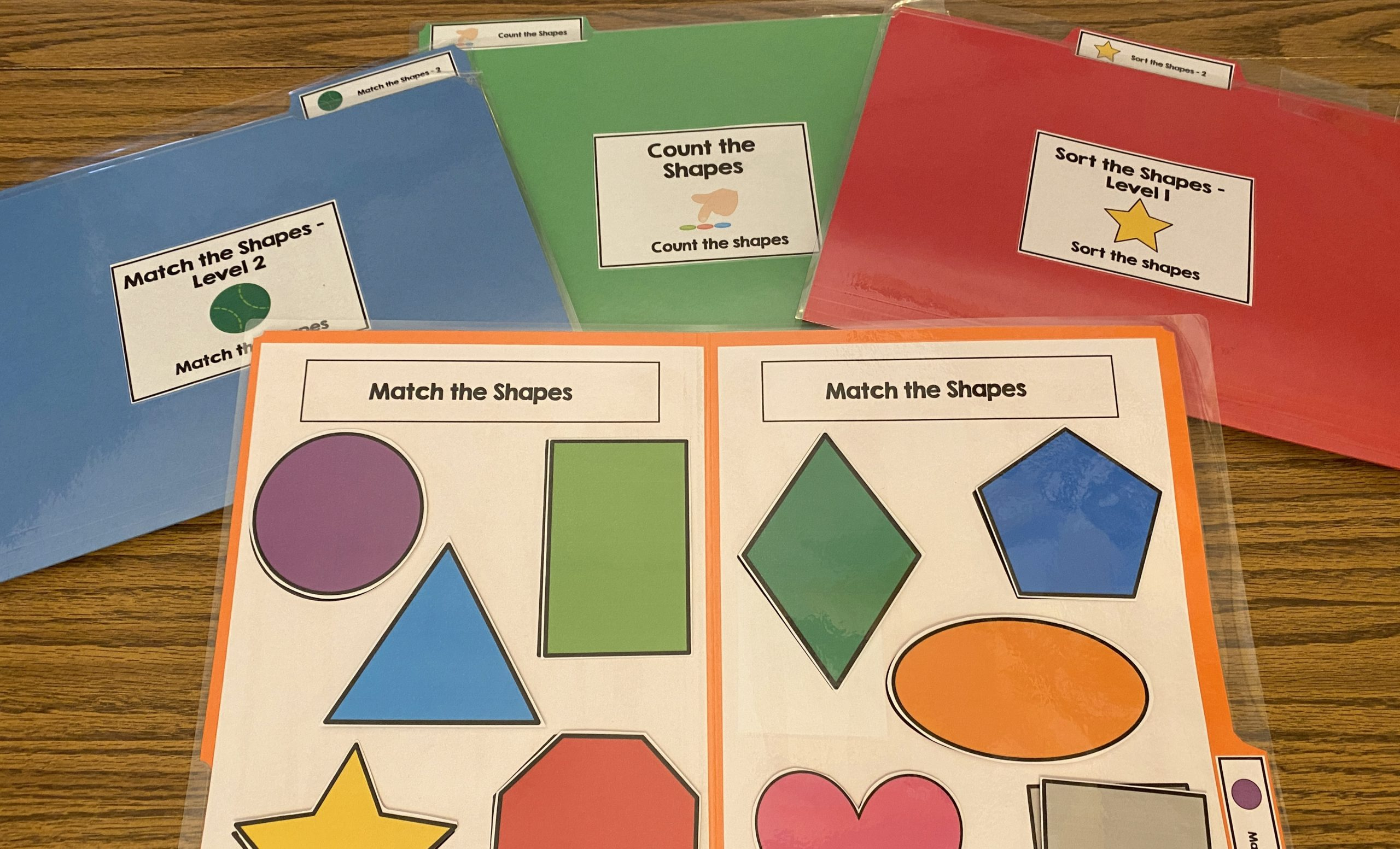 Shape Themed File Folder Activities - The Autism Helper for Free Printable File Folder Activities For Special Education