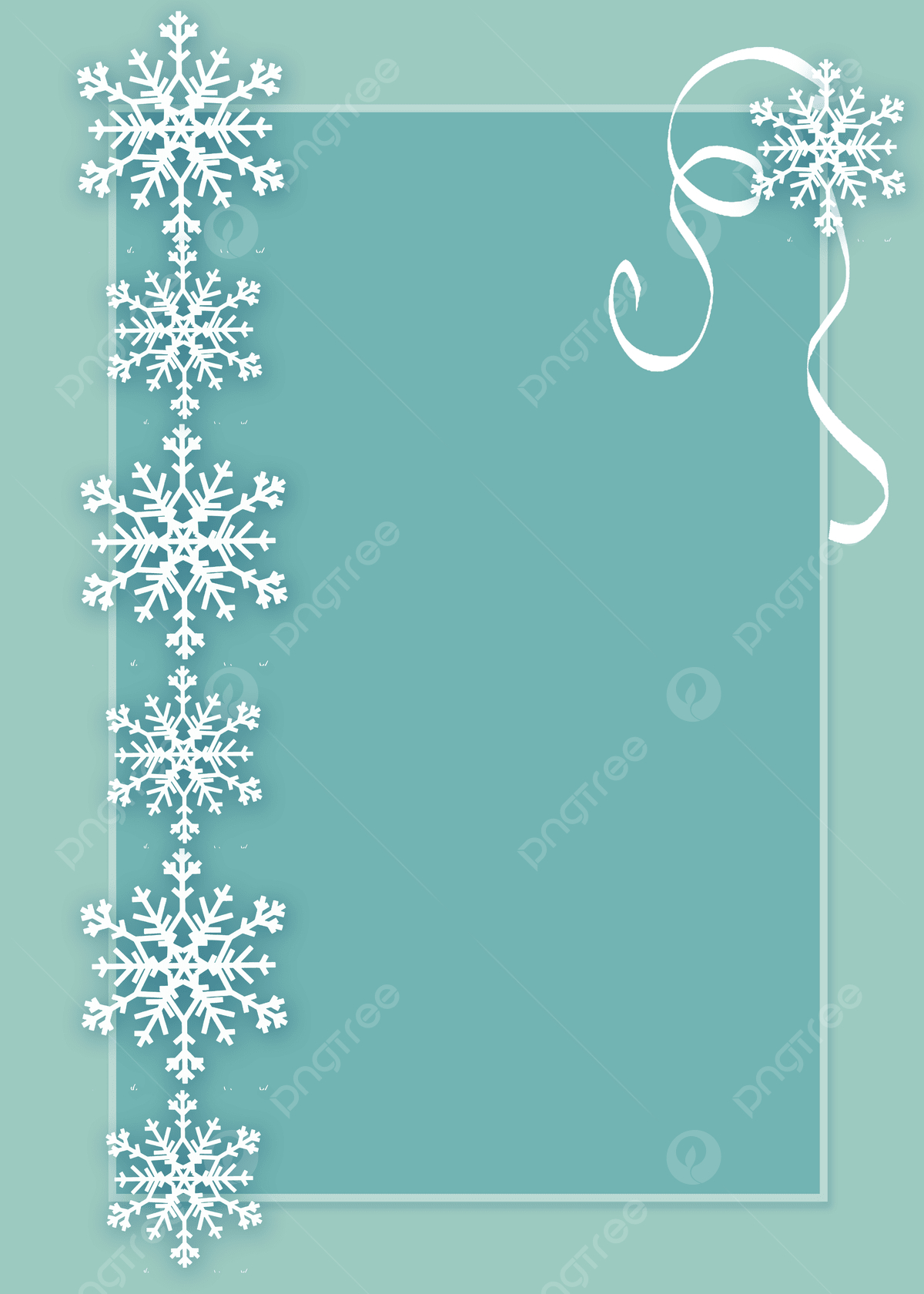Snowflake Border Background Png Transparent Images Free Download pertaining to Free Printable Snowflake Border Clipart