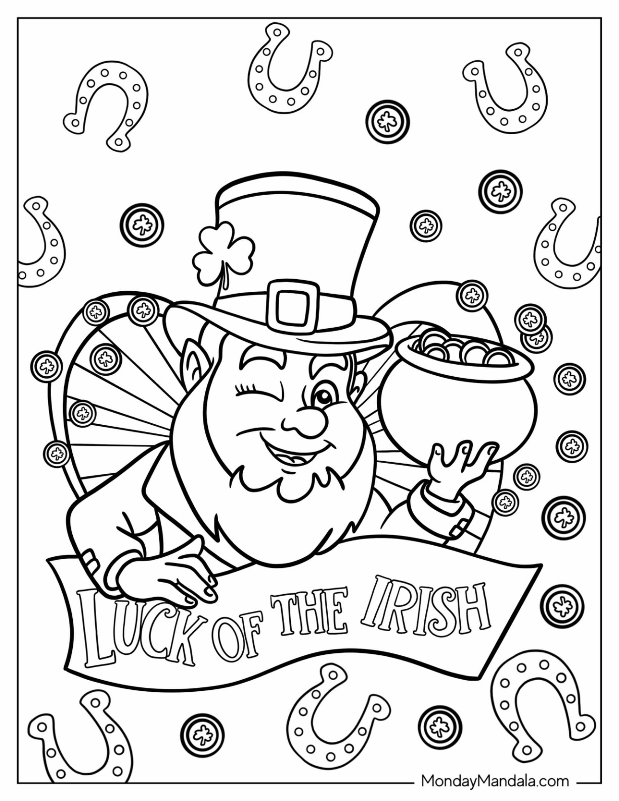 St. Patrick&amp;#039;S Day Coloring Pages (Free Pdf Printables) for St.Patrick&amp;amp;#039;s Day Printable