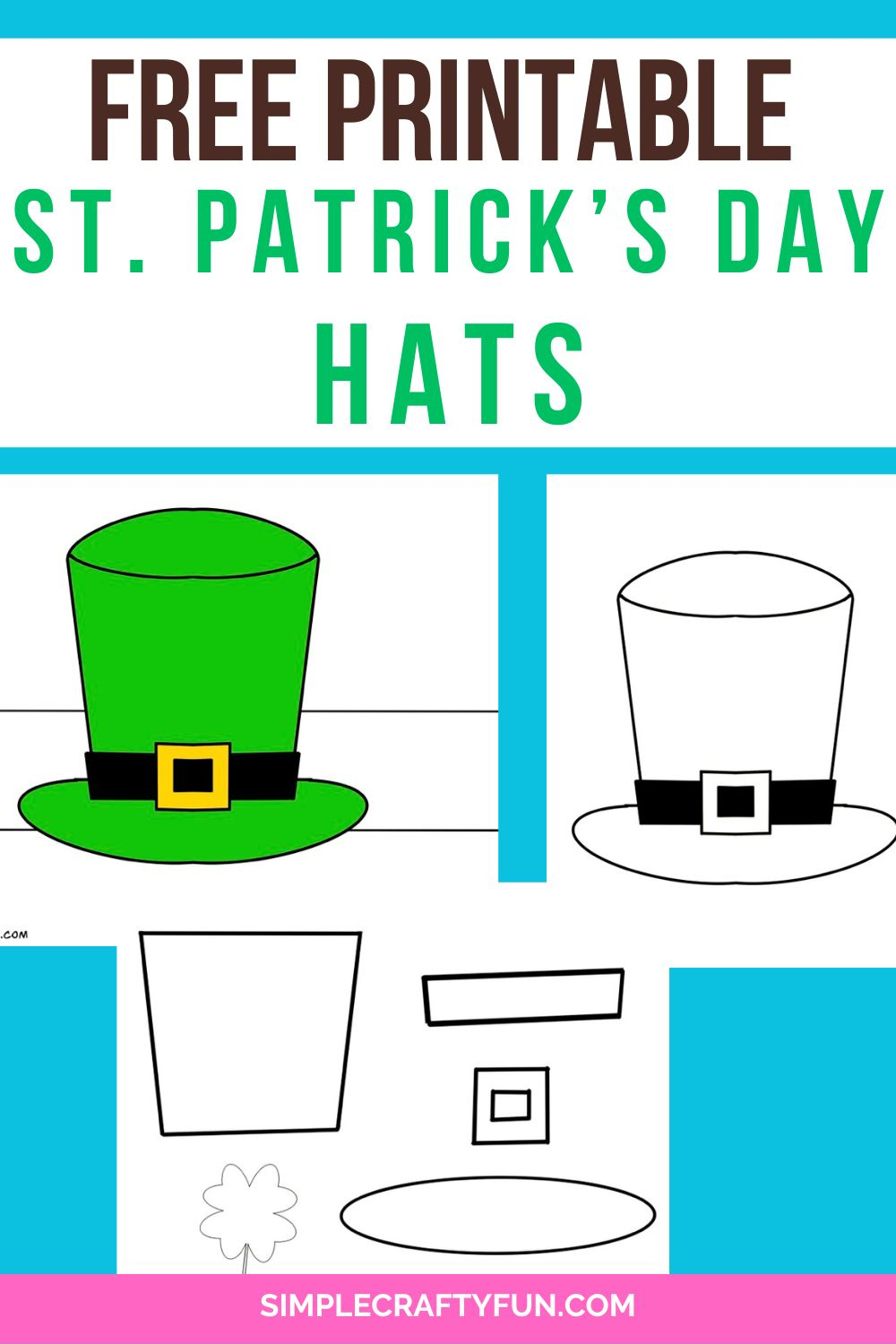 St. Patrick&amp;#039;S Day Hat Crafts Free Printables - with Free Printable Leprechaun Hat Template