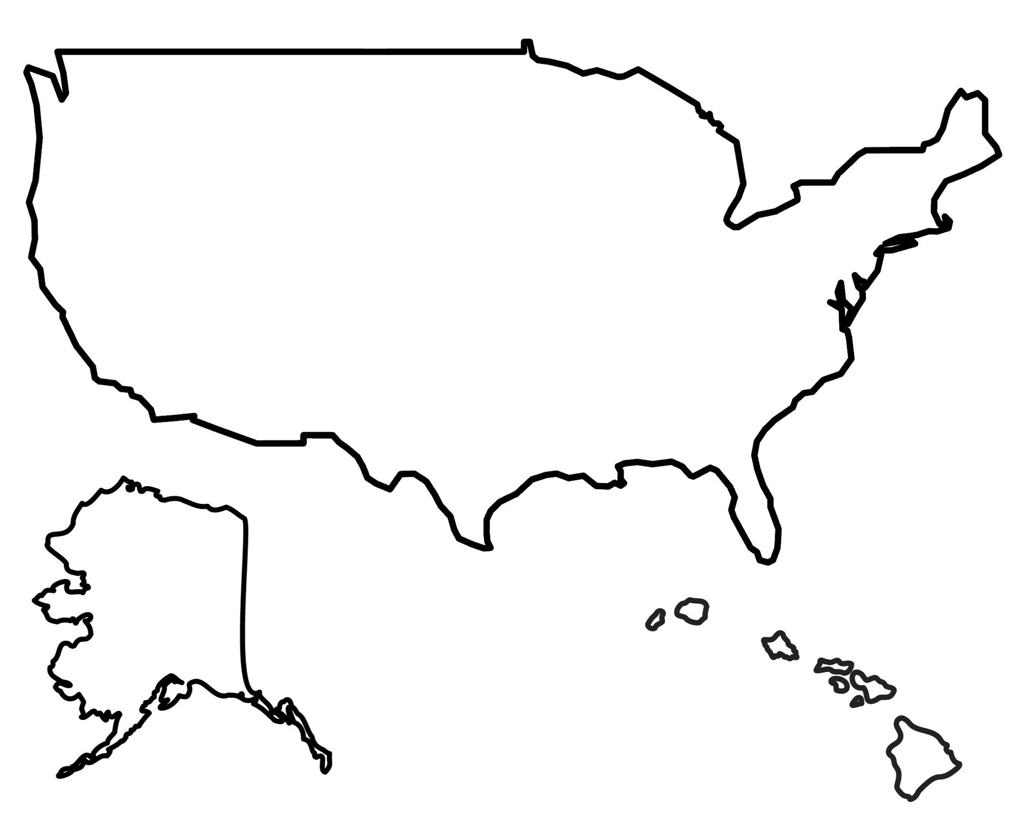 State Outlines: Blank Maps Of The 50 United States - Gis Geography regarding Printable Blank Map Of America
