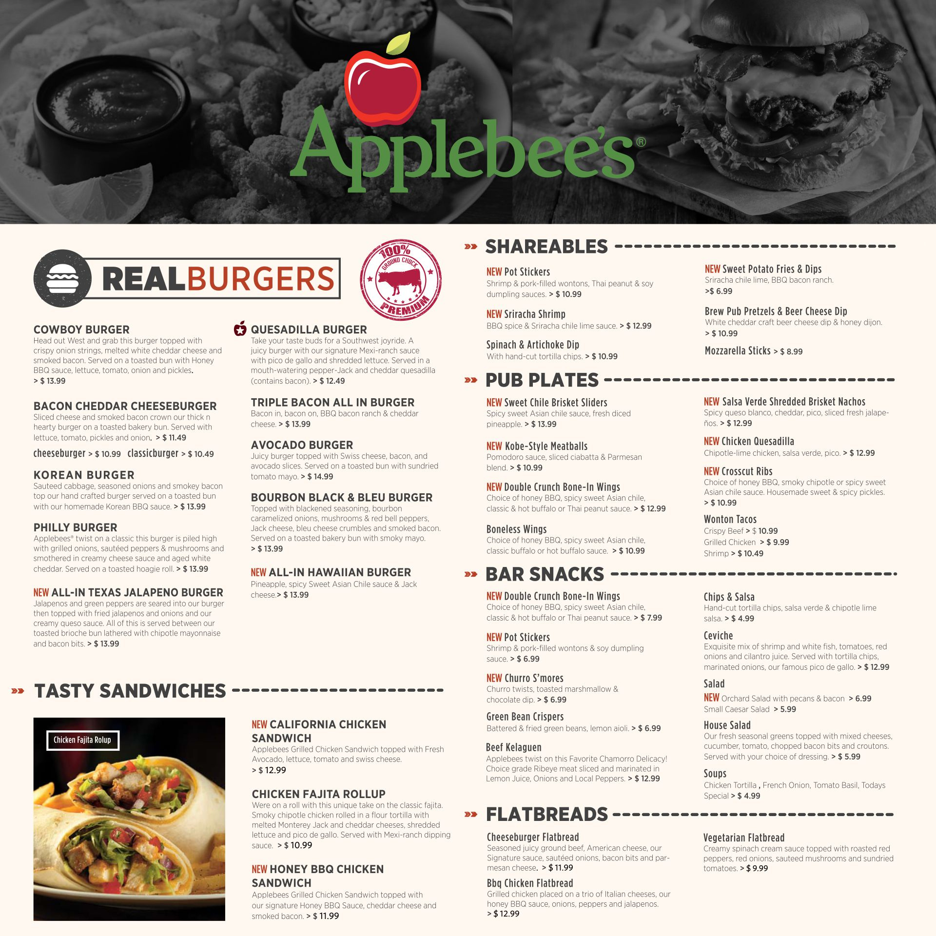 Take Out Menu For Applebee'S - Achieve Palm Beach County in Applebee'S Printable Menu With Prices