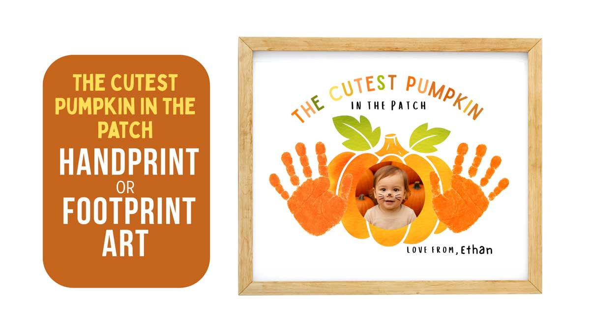The Cutest Pumpkin&amp;quot; Fall Handprint Art For Kids (Free Printable intended for Cutest Pumpkin In The Patch Printable