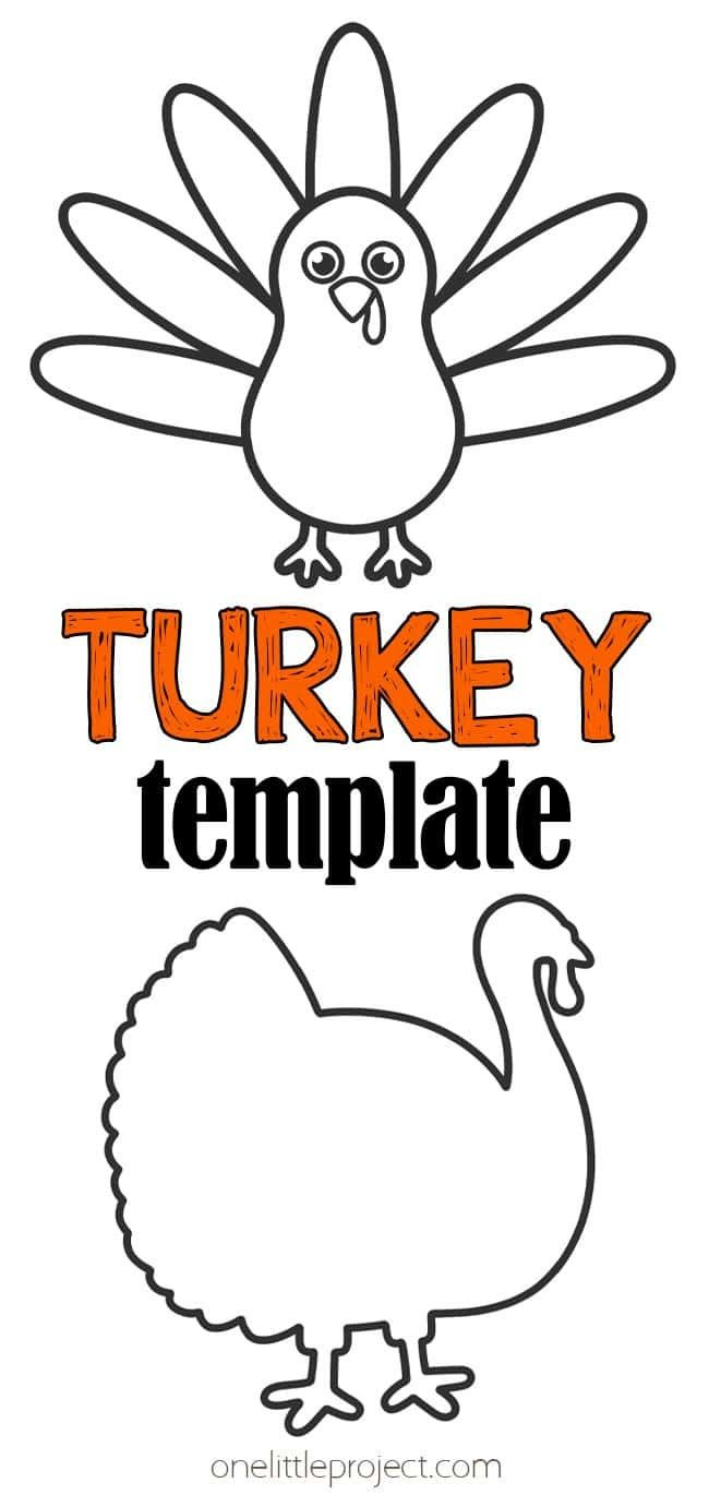 Turkey Template | Free Printable Turkey Outline intended for Free Printable Thanksgiving Turkey Template