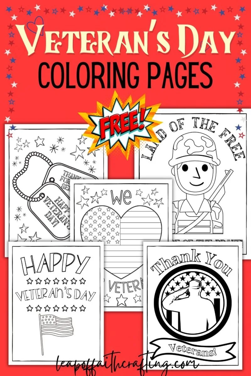 Veterans Day Coloring Pages (5 Free Printables!) - Leap Of Faith regarding Free Printable Veterans Day Crafts