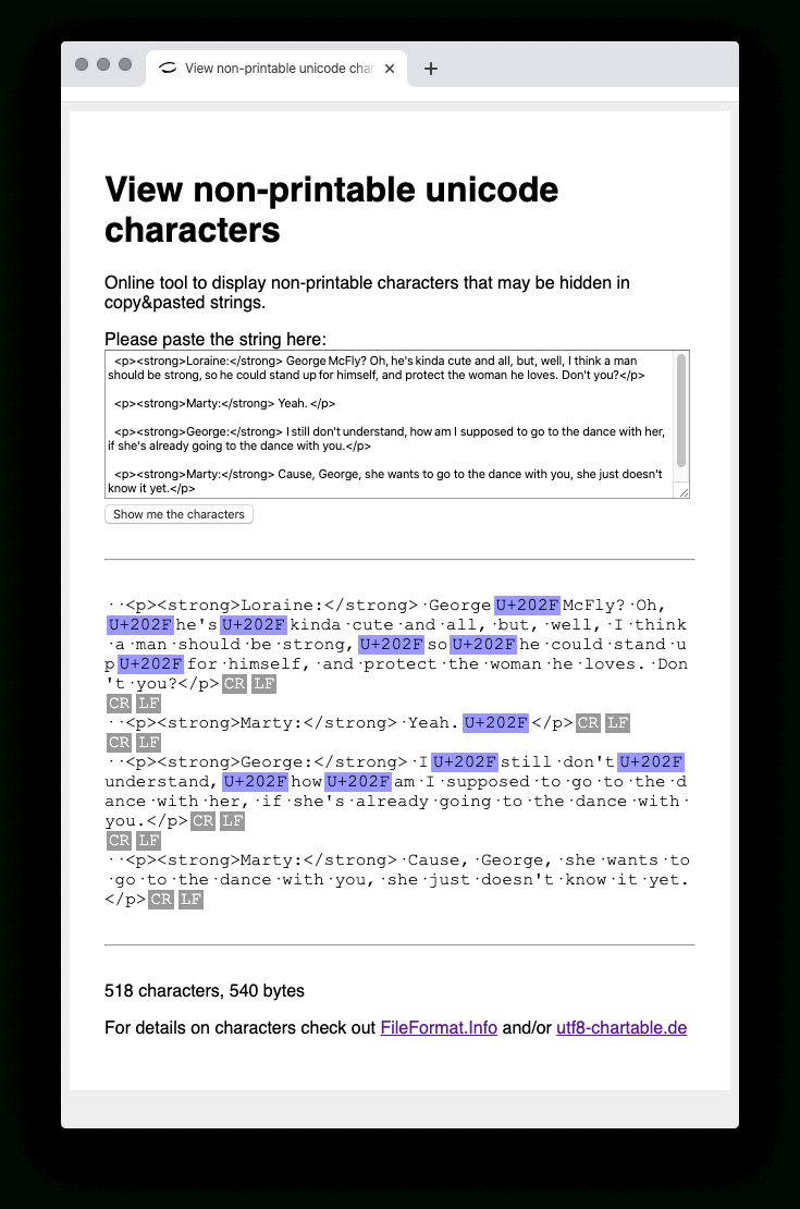 View-Non-Printable-Characters | Qreativbox throughout View Non Printable Unicode Characters