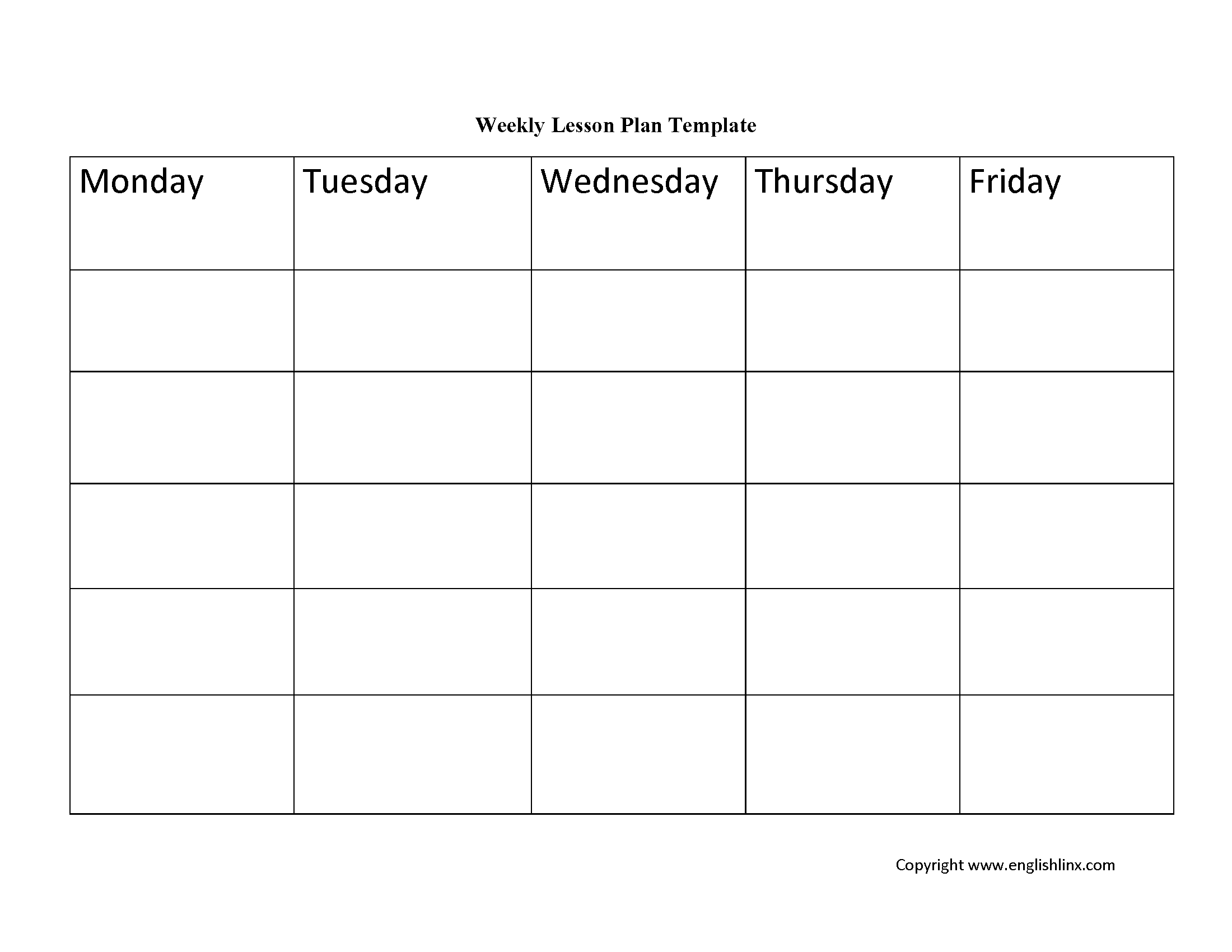 Weekly Lesson Plan Template - Event Program Template inside Printable Free Weekly Lesson Plan Template