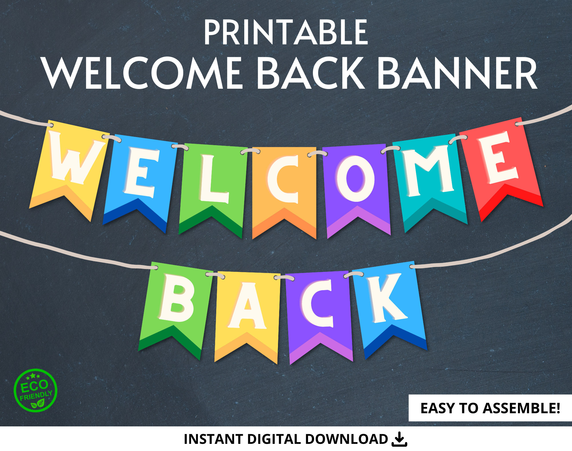 Welcome Back Banner, Printable Welcome Back Banner, Printable pertaining to Free Welcome Back Banner Printable