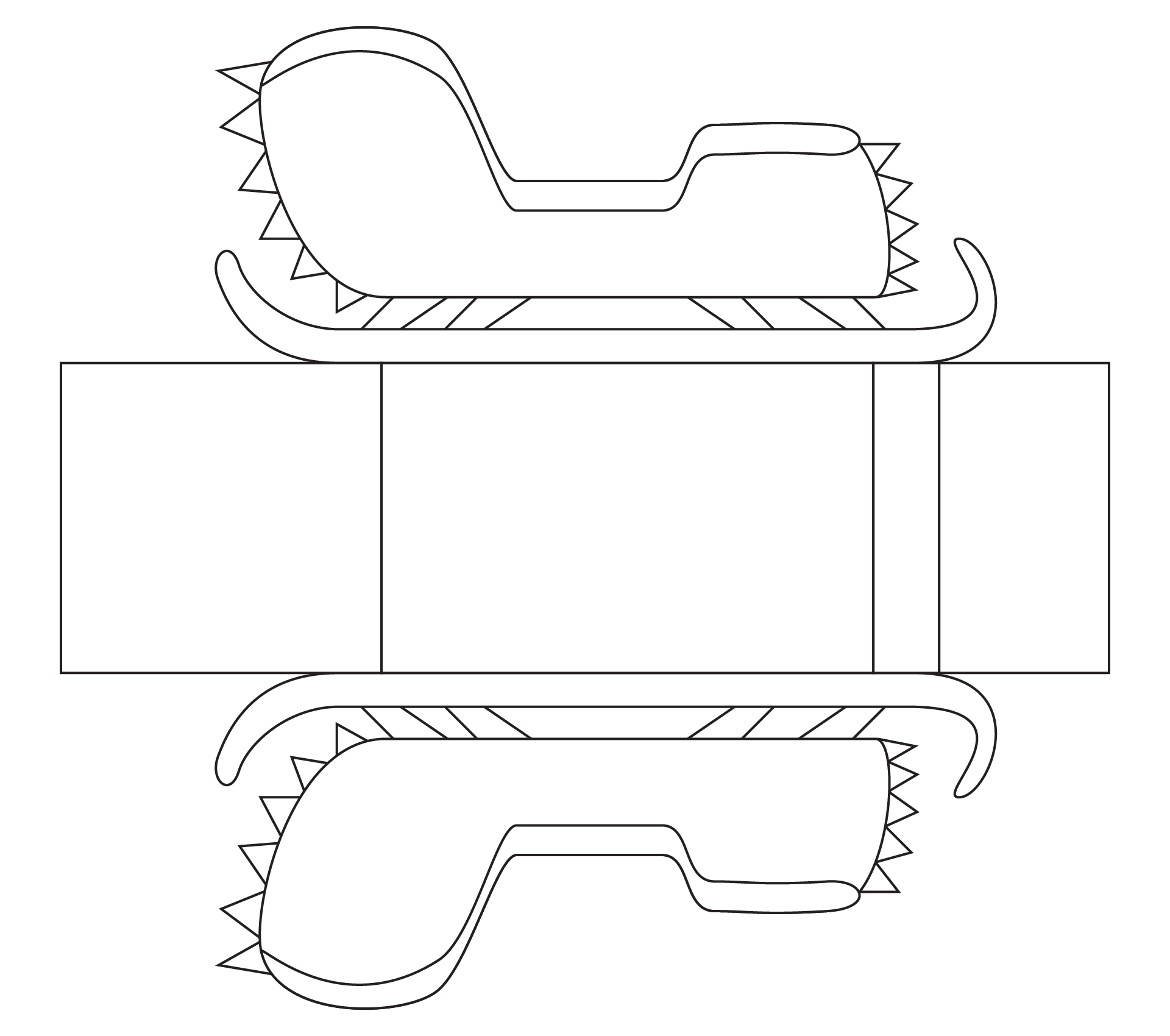 Wooden Santa Sleigh Template inside Free Printable Santa Sleigh Templates