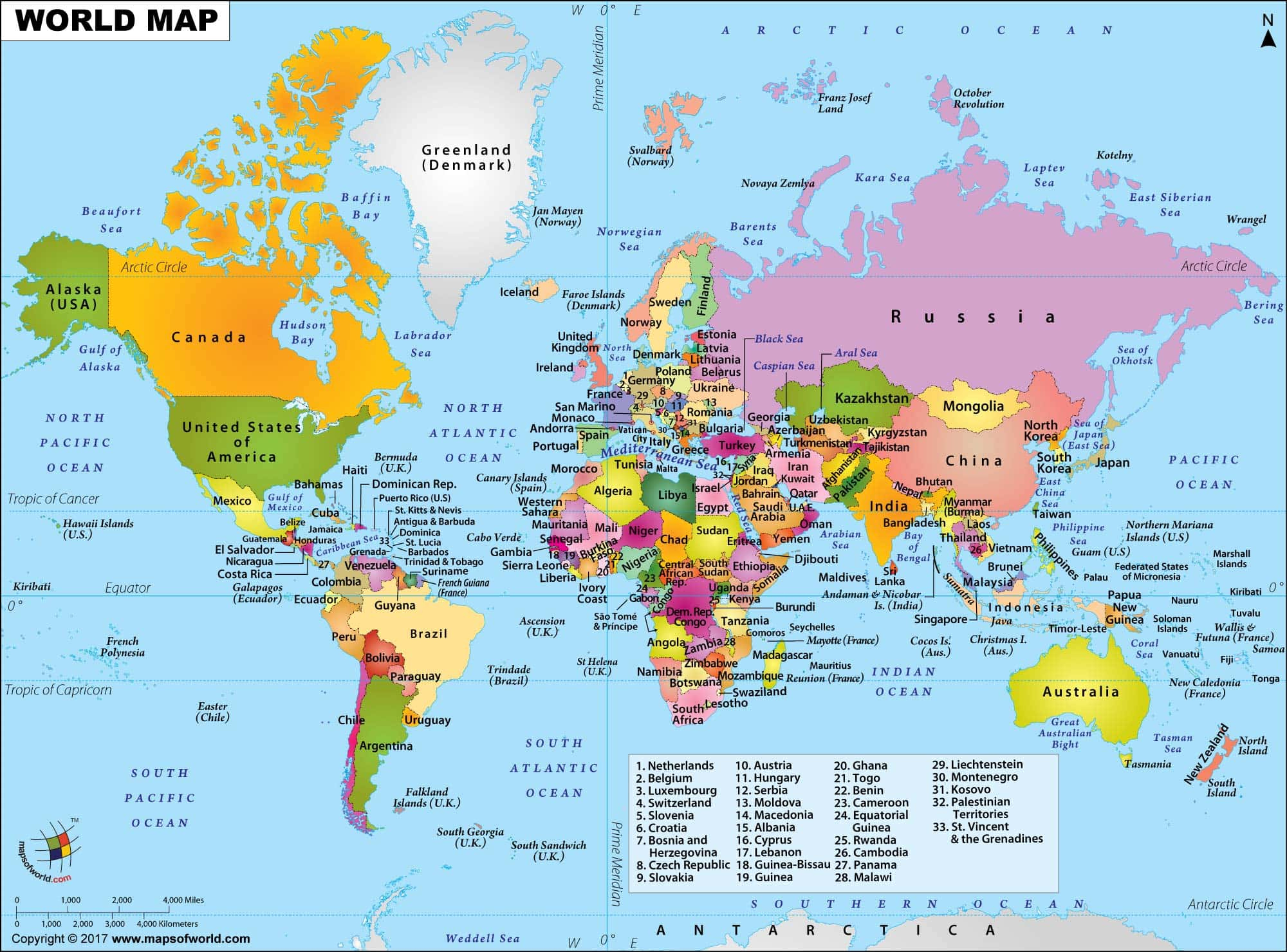 World Map Images - Explore Detailed World Maps inside Printable Countries of the World Map