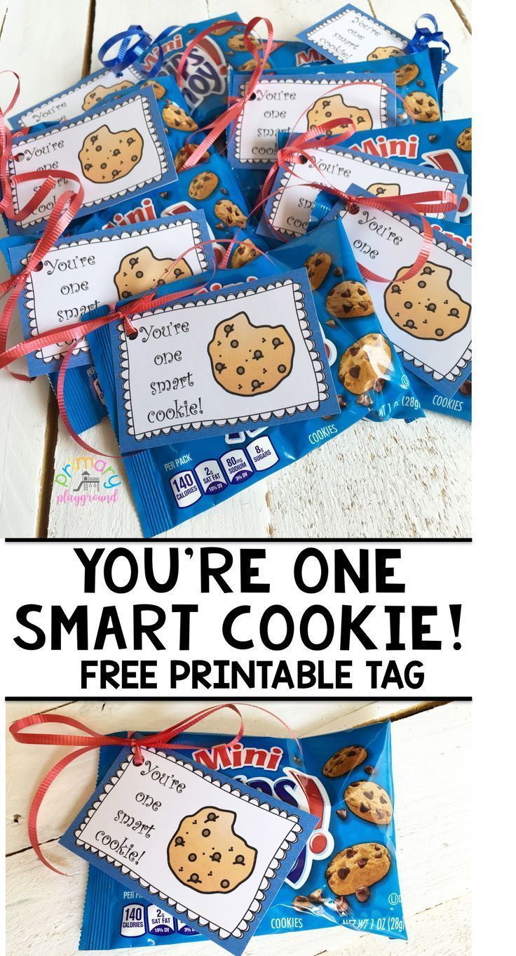 You&amp;#039;Re One Smart Cookie Free Printable Tag - Primary Playground for You Re A Smart Cookie Free Printable