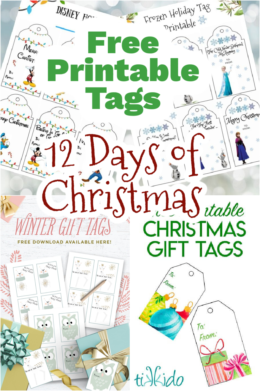 12 Days Of Christmas With Free Printable Tags - Mom Junky with regard to Free Printable 12 Days of Christmas Tags