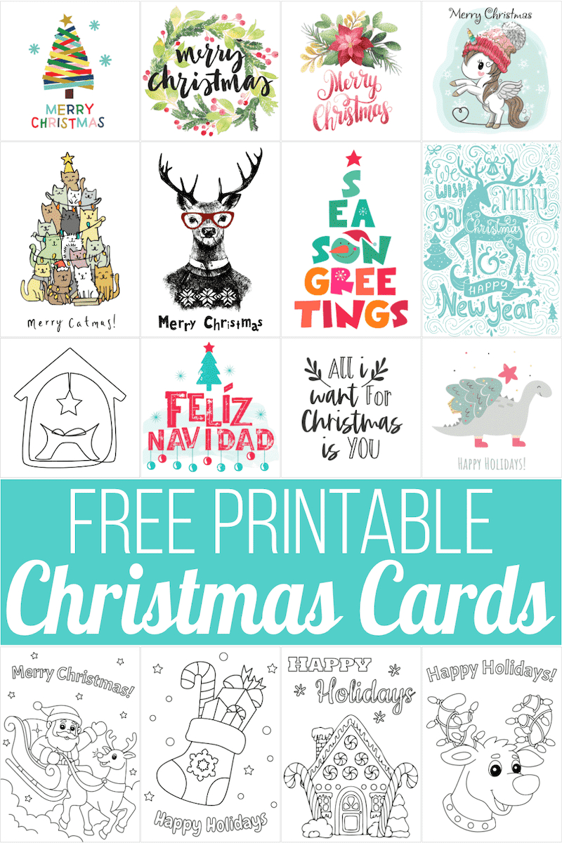 160 Free Printable Christmas Cards For 2025 regarding Free Printable Christmas Card Template For Kids