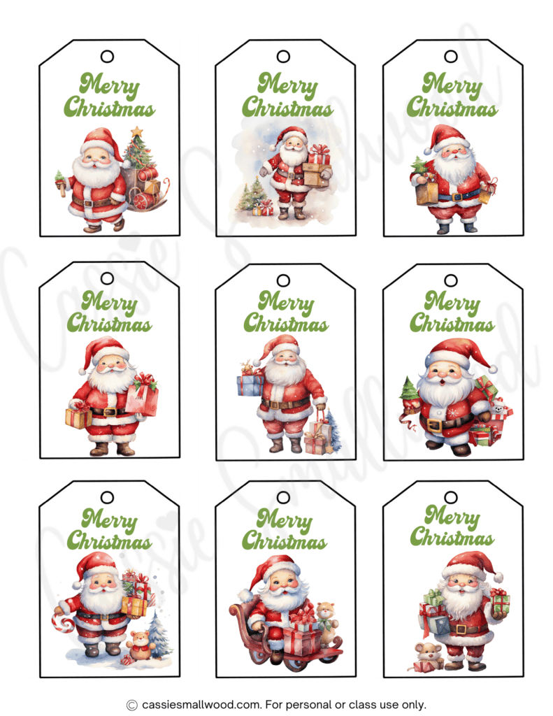 400+ Cutest Printable Christmas Tags (Free Pdf) - Cassie Smallwood with regard to Free Printable Christmas Tags Editable Word