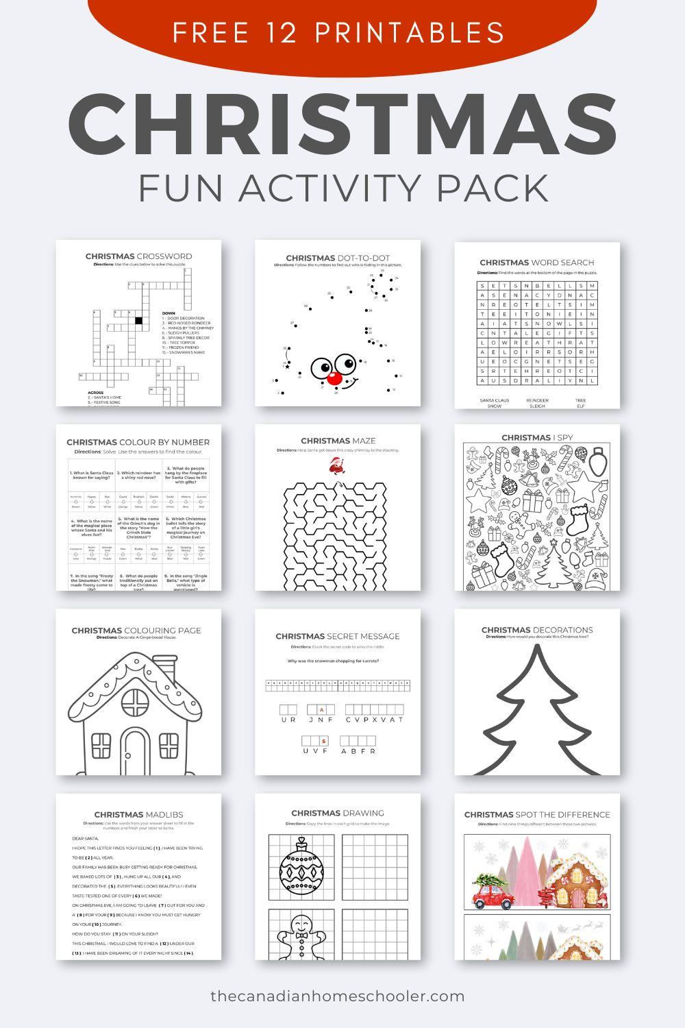 A Fun (&amp;amp; Free) Printable Christmas Activity Pack For Kids pertaining to Free Christmas Printables For Kids