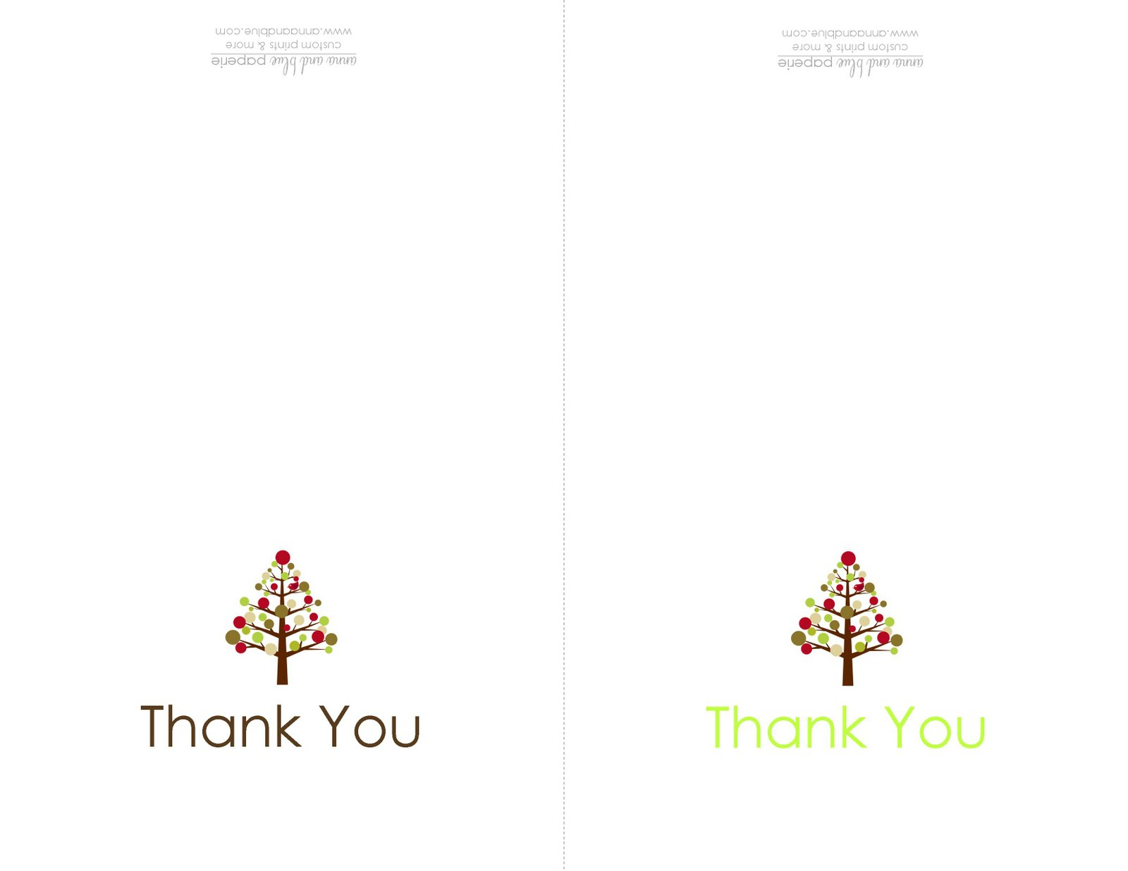 Anna And Blue Paperie: {Free Printable} Holiday Thank You Note with regard to Holiday Thank You Cards Printable