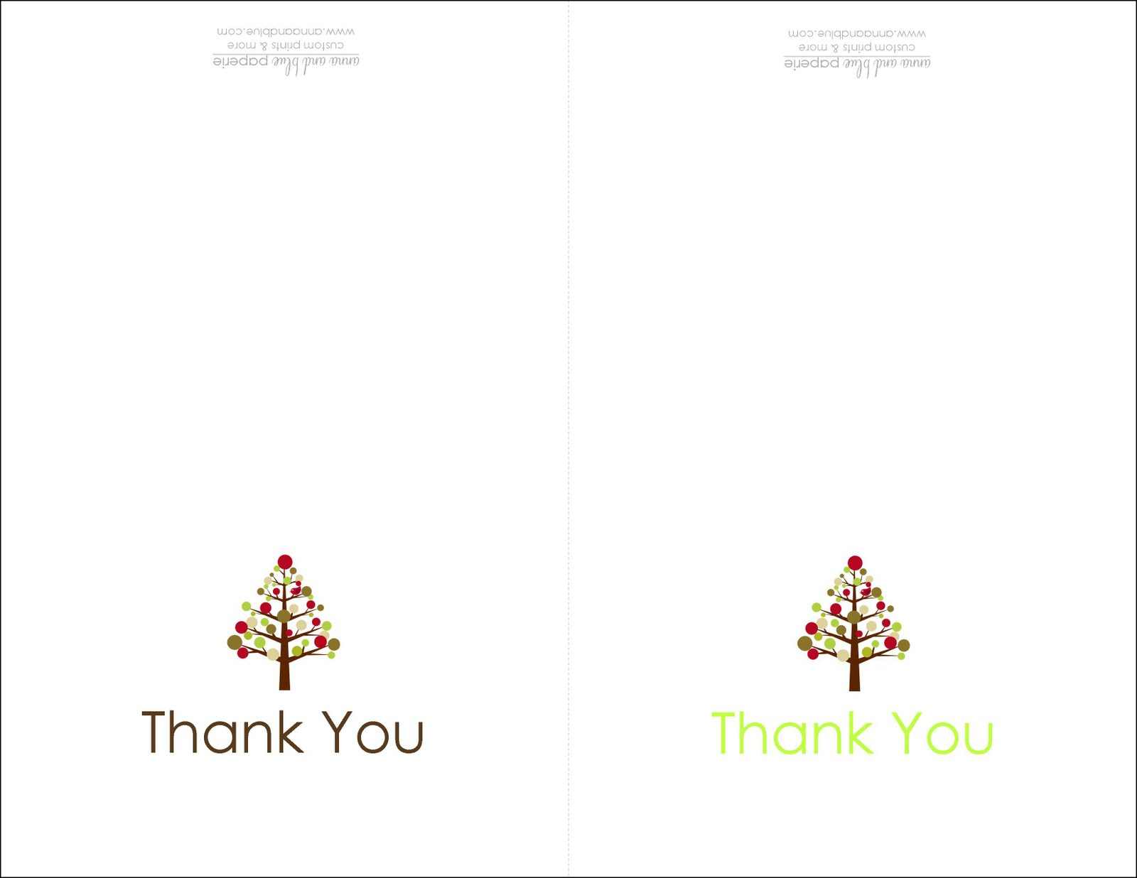 Anna And Blue Paperie: {Free Printable} Holiday Thank You Note with regard to Printable Holiday Thank You Cards