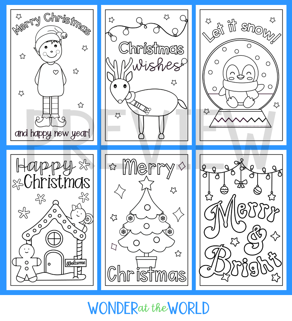 Christmas Card Template Printables To Colour | Teaching Resources with Free Printable Christmas Card Template
