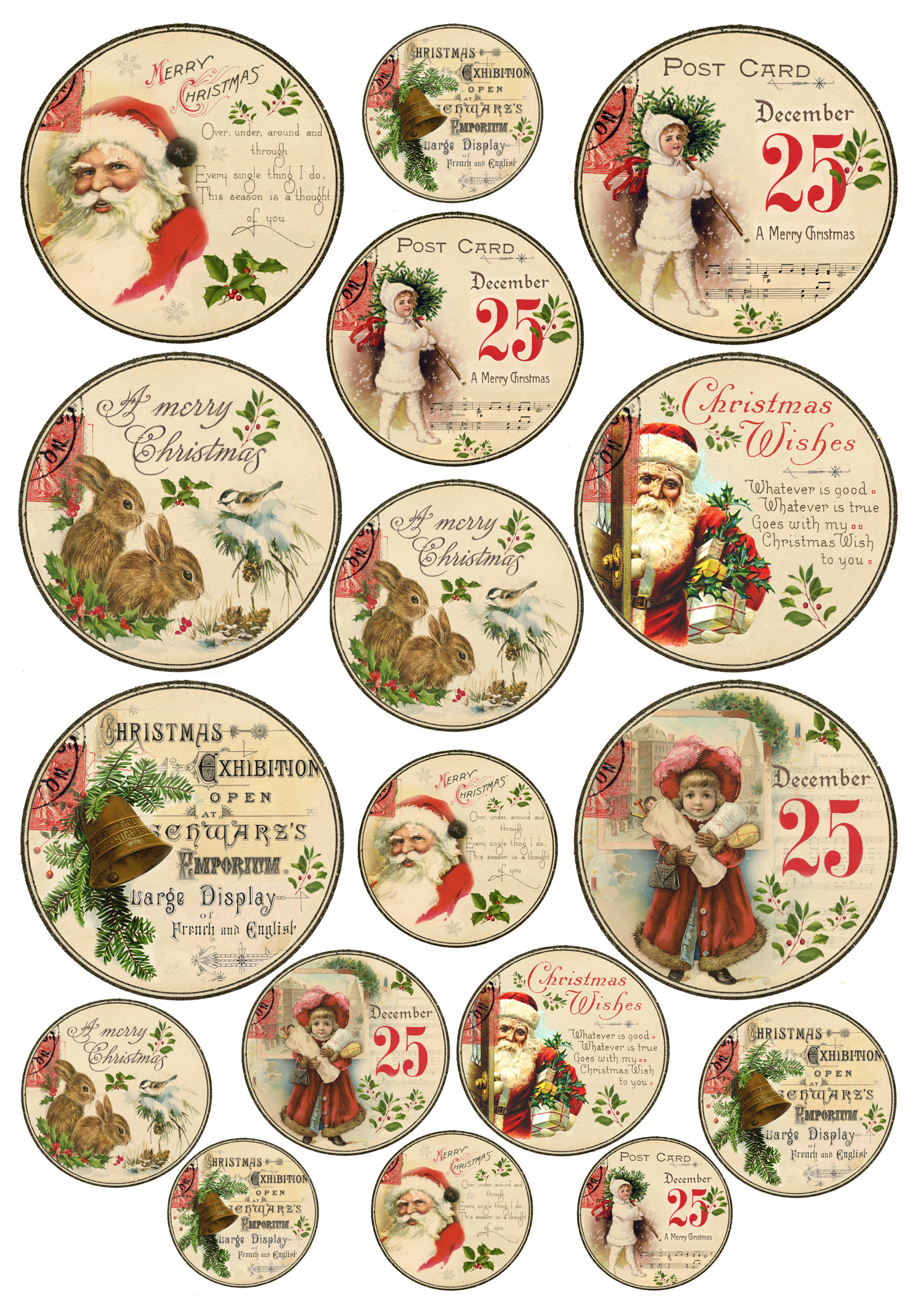 Christmas Gift Tags Printable! regarding Free Printable Vintage Christmas Gift Tags