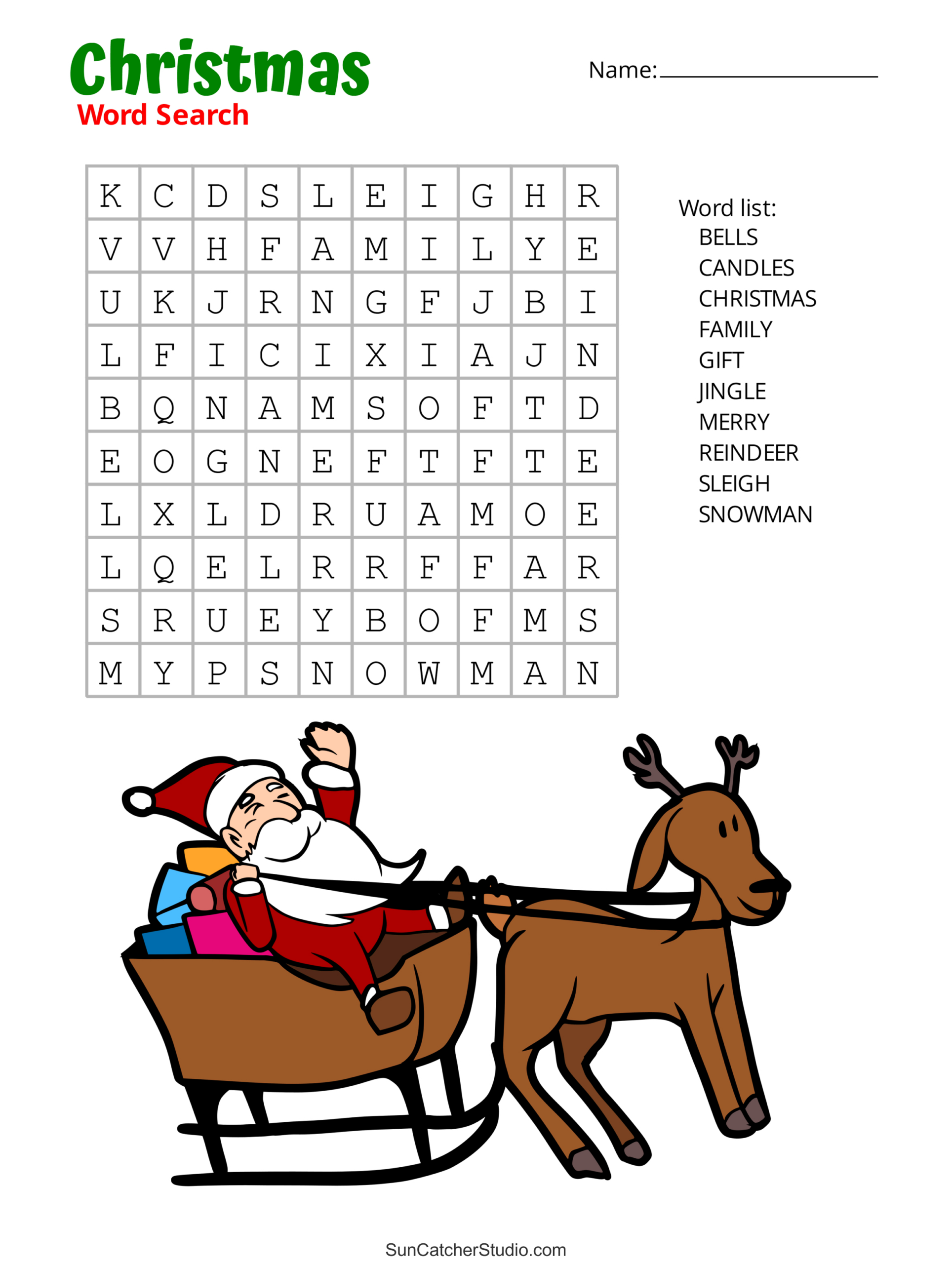 Christmas Word Search (Free Printable Pdf Puzzles) – Free throughout Free Printable Holiday Word Search Puzzles
