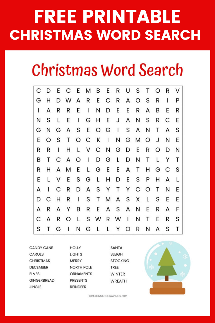 Christmas Word Search Printable (For Kids Or Adults) intended for Holiday Word Search Printable Free For Adults