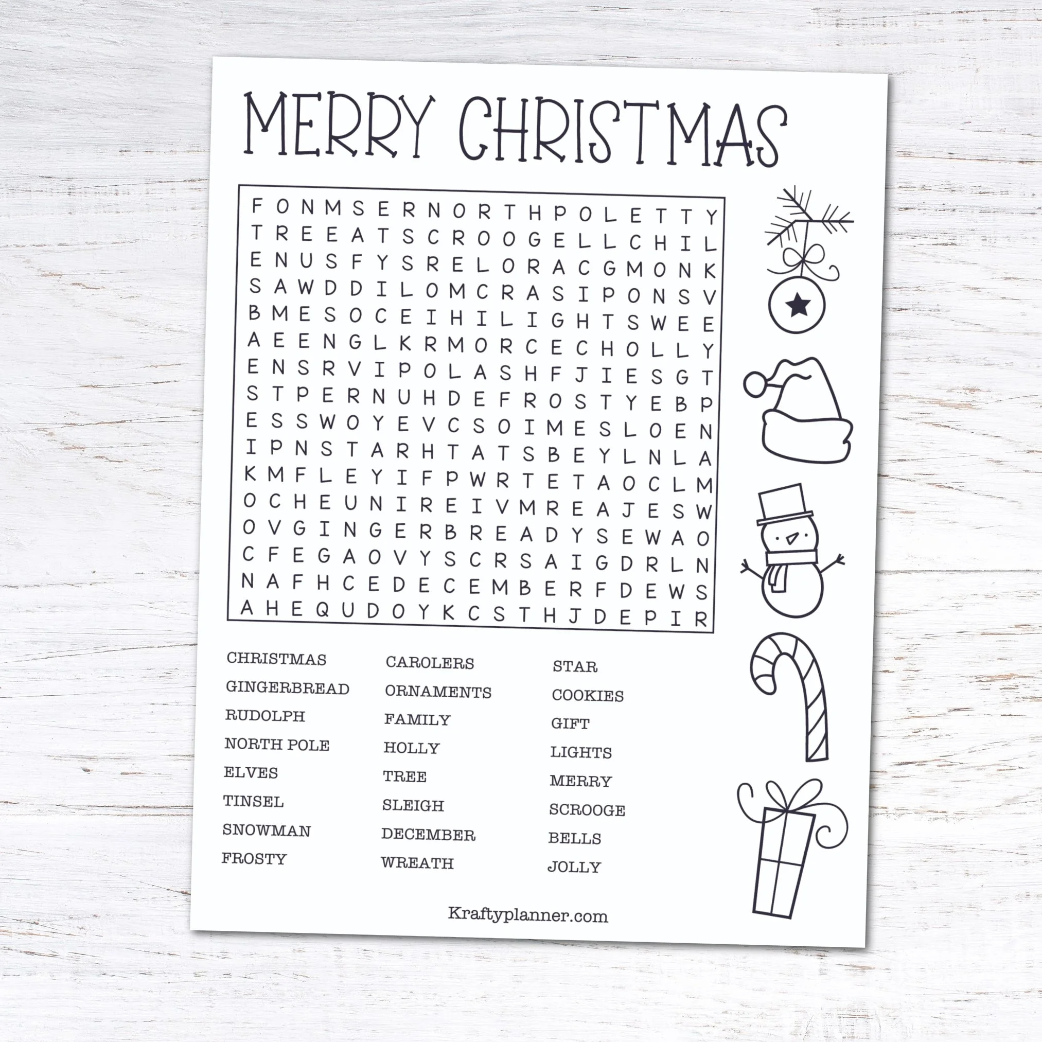 Day 9: Christmas Word Search {12 Days Of Free Christmas Printables for Christmas Word Search Free Printable