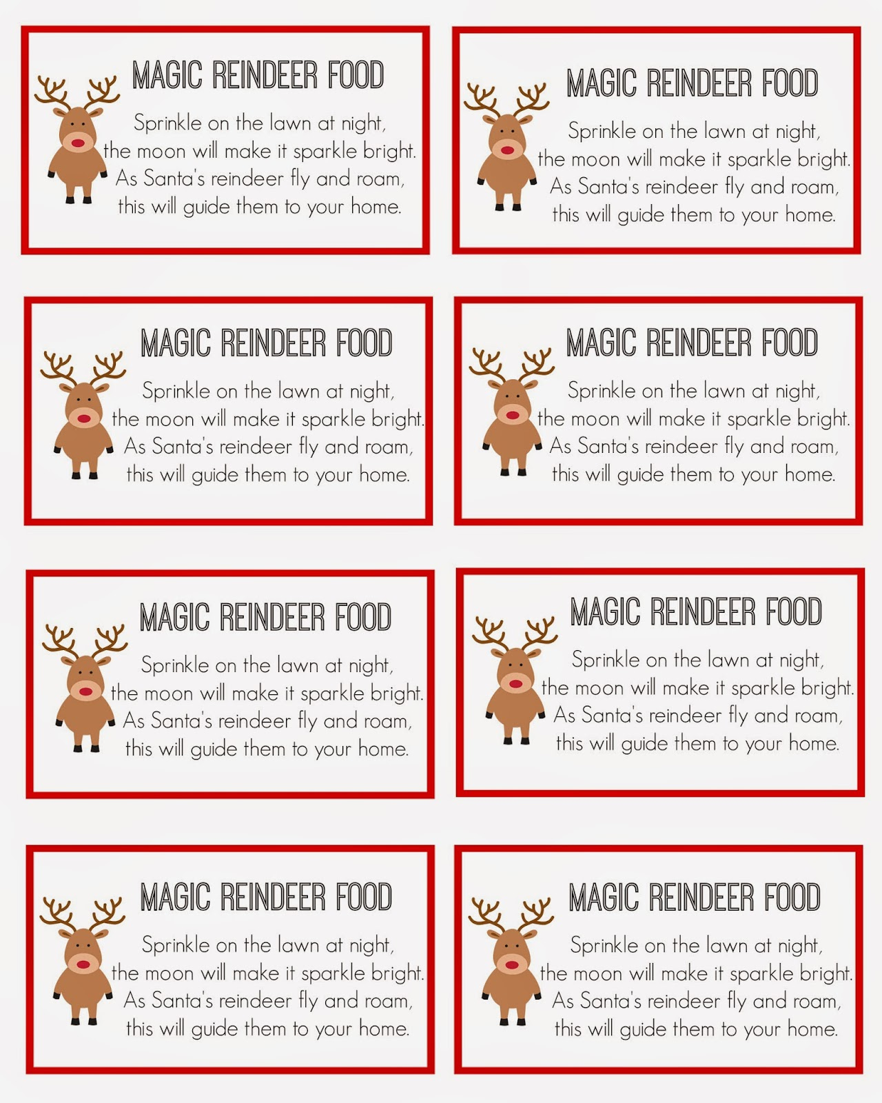 East Coast Mommy: Magic Reindeer Food intended for How To Make Reindeer Food Printable