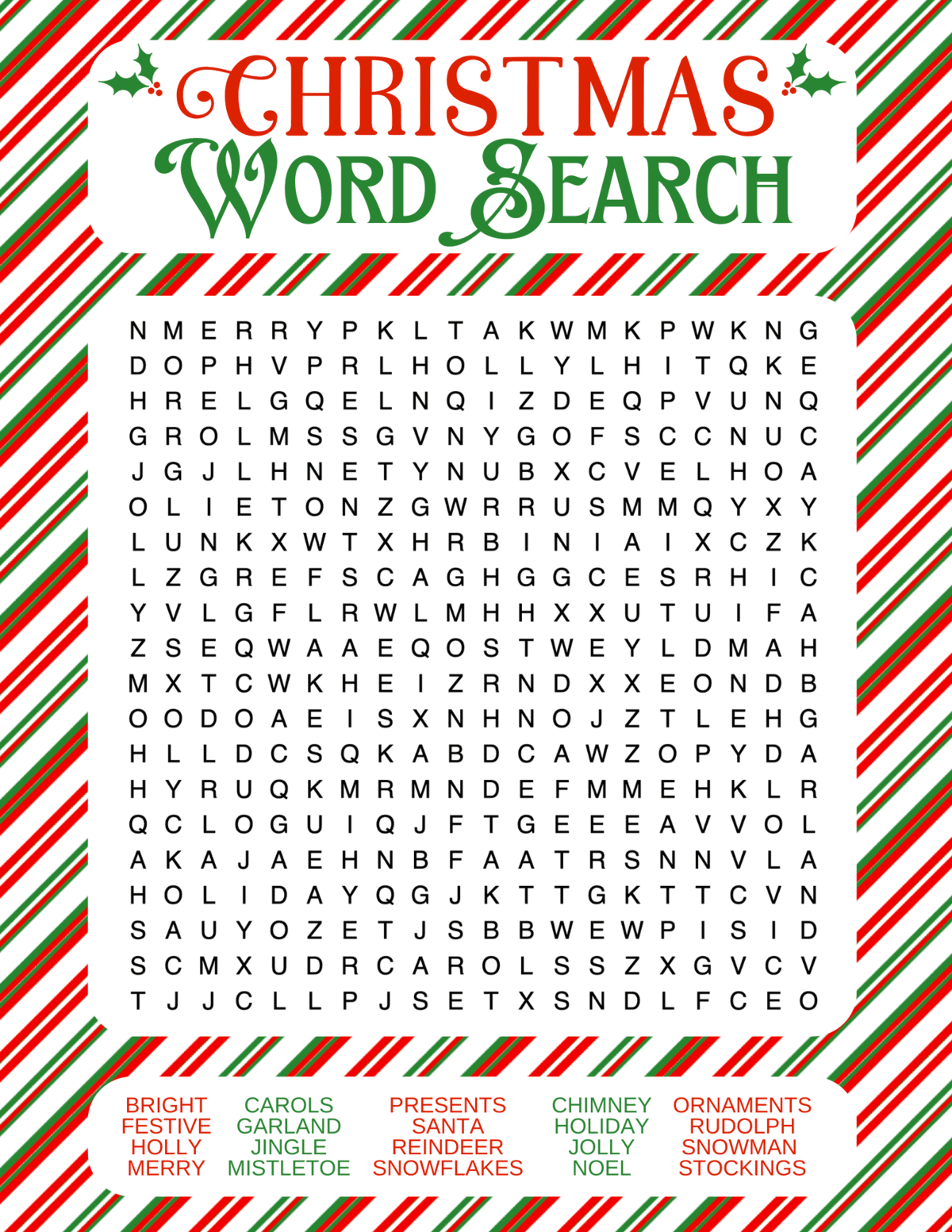 Free Christmas Word Search Printables For Kids And Adults within Holiday Word Search Printable Free For Adults