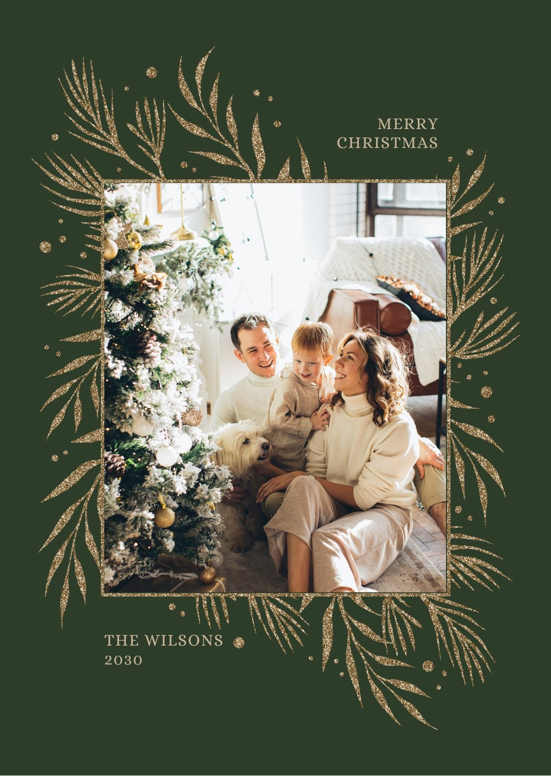 Free Custom Printable Christmas Card Templates | Canva inside Printable Christmas Card With Photo