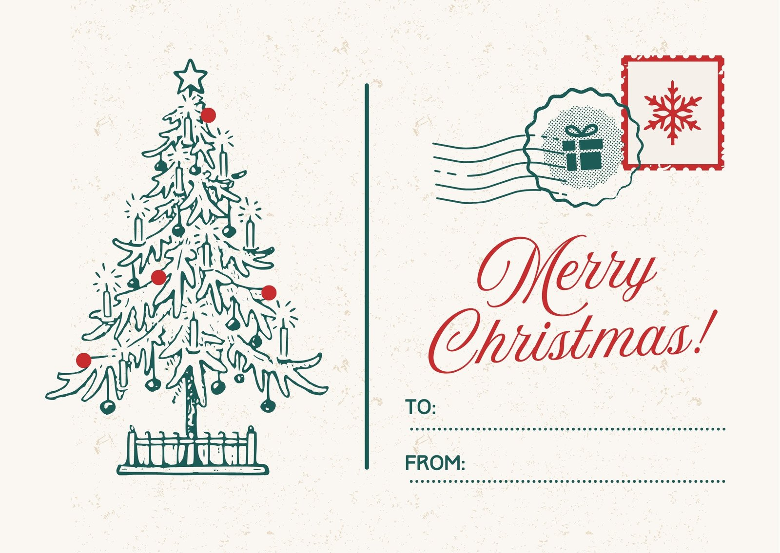 Free Custom Printable Christmas Card Templates | Canva within Online Printable Christmas Card