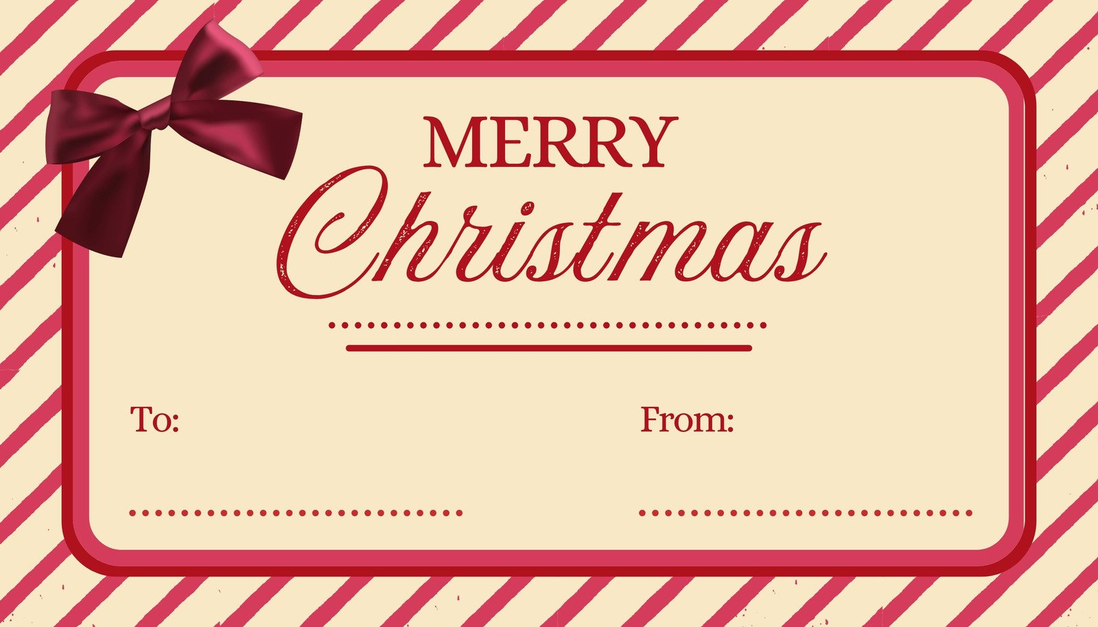 Free Custom Printable Christmas Tag Templates | Canva intended for Printable Christmas Tags Template