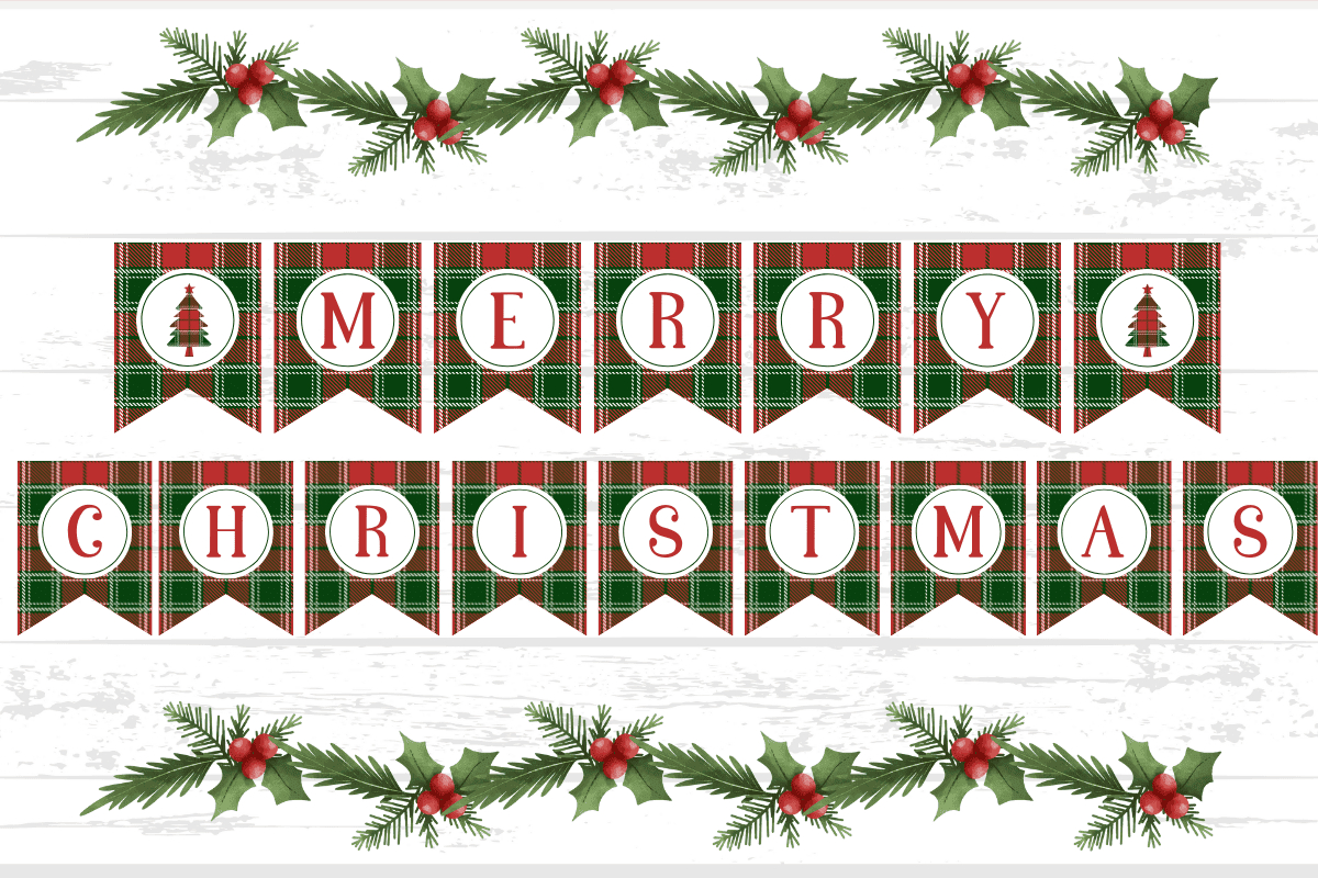 Free Merry Christmas Banner Printables - Prudent Penny Pincher with regard to Merry Christmas Printable Banner