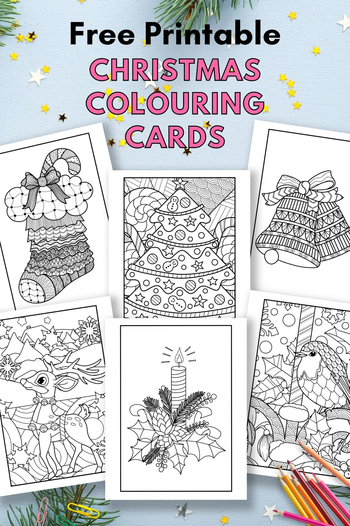 Free Printable Christmas Cards To Colour — Gathering Beauty with regard to Printable Christmas Card to Colour