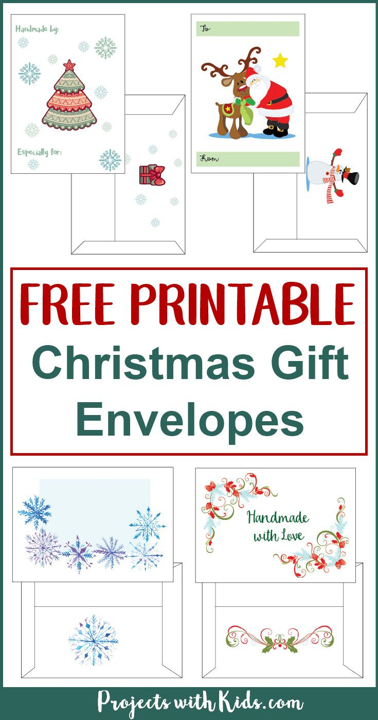 Free Printable Christmas Gift Envelopes pertaining to Printable Christmas Card Envelopes 5x7