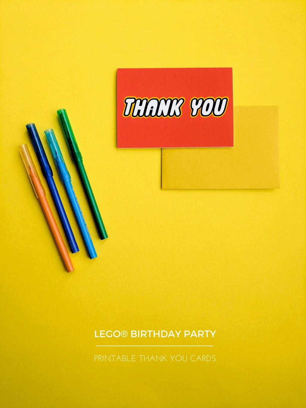 Free Printable Lego®-Inspired Thank You Cards For A Lego Birthday within Lego Thank You Cards Printable Free
