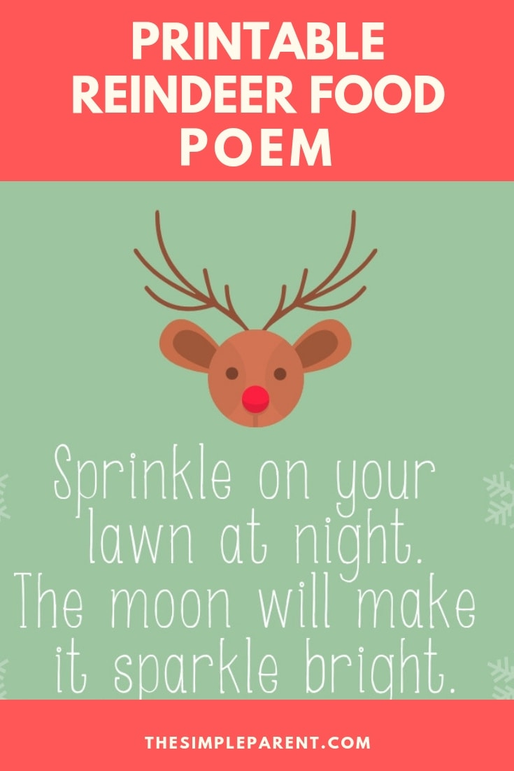 Free Printable Reindeer Food Poem &amp;amp; Farmhouse Bucket Craft - The with regard to Reindeer Food Poem Printable Free