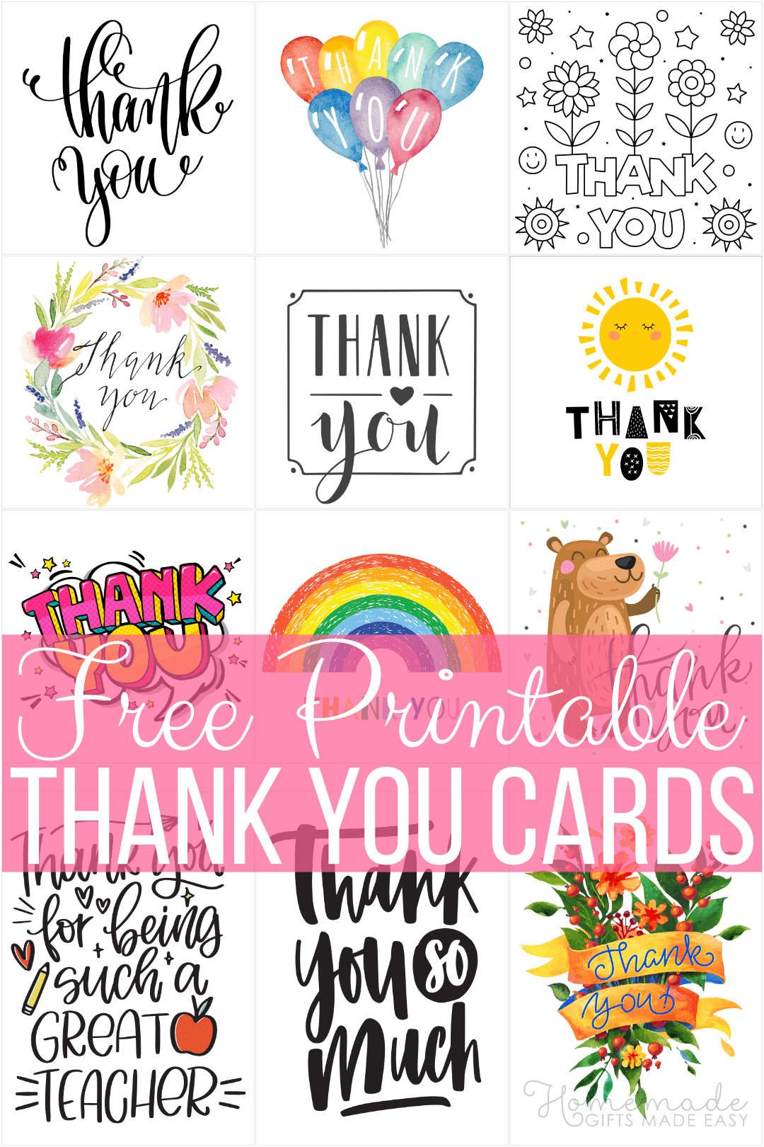 Free Printable Thank You Cards pertaining to Folding Thank You Cards Printable