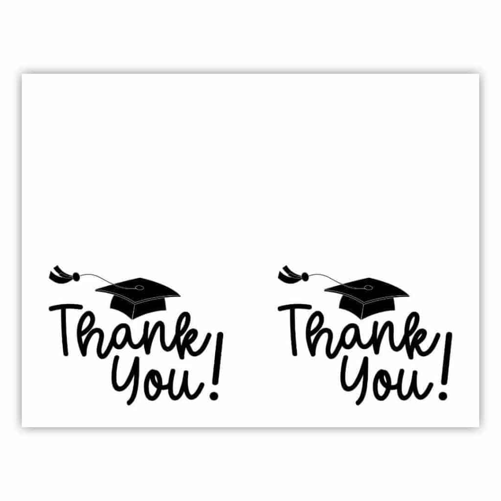 Graduation Thank You Cards - Sunshine And Rainy Days regarding Graduation Thank You Cards Printable