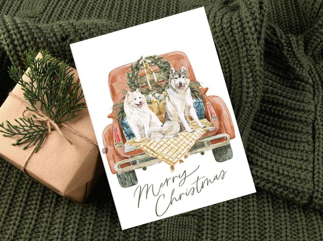Printable Merry Christmas Card, Digital Card, Digital Download within Printable Christmas Card Etsy