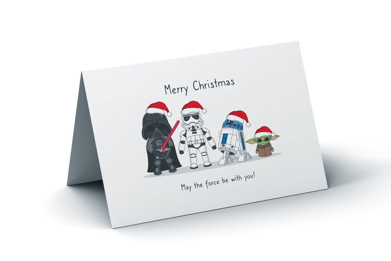 Star Wars Christmas Cards - Shop On Pinterest pertaining to Star Wars Printable Christmas Card