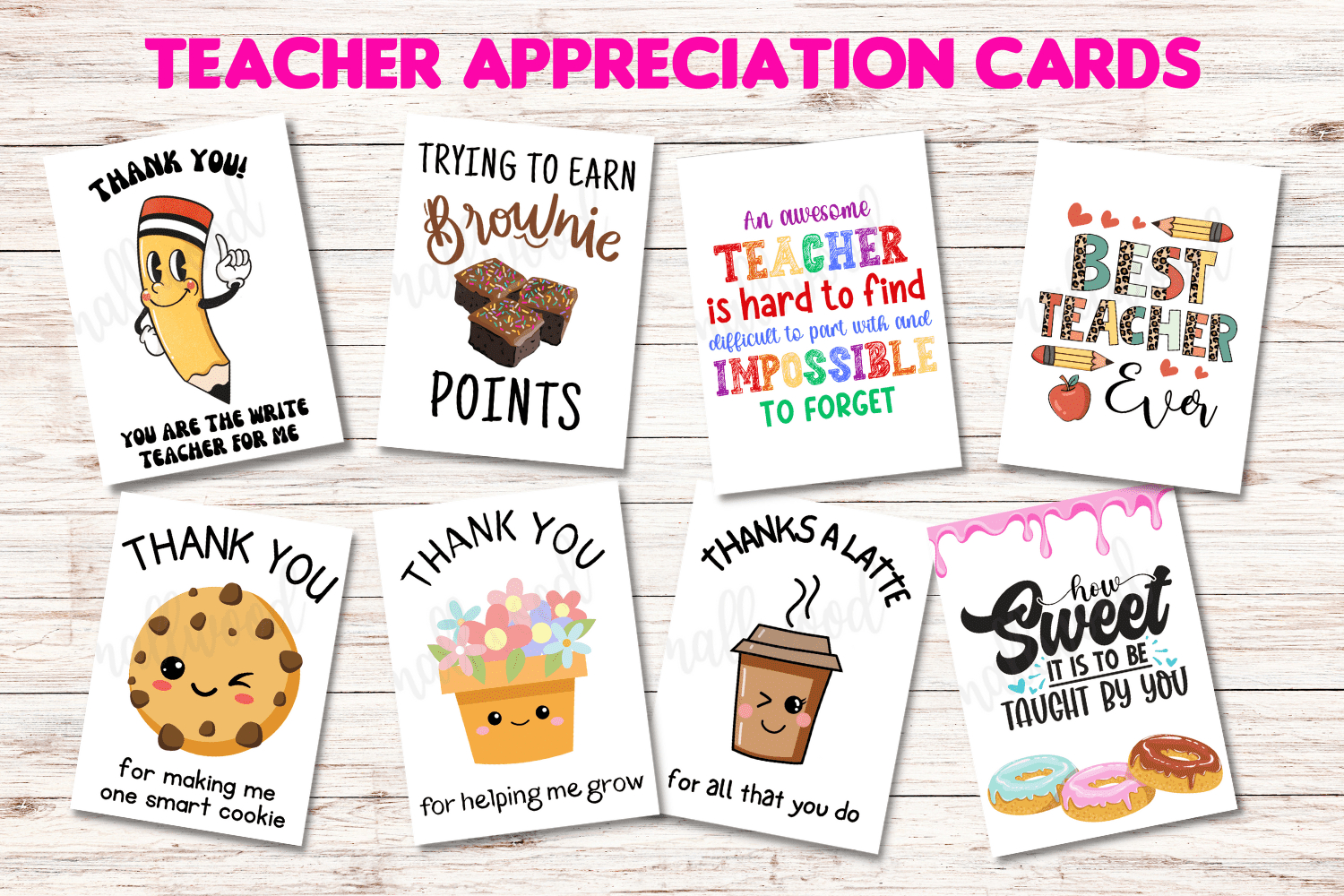 The Best Teacher Thank You Cards (21 Free Printables) - Cassie intended for Teacher Appreciation Thank You Cards Printable