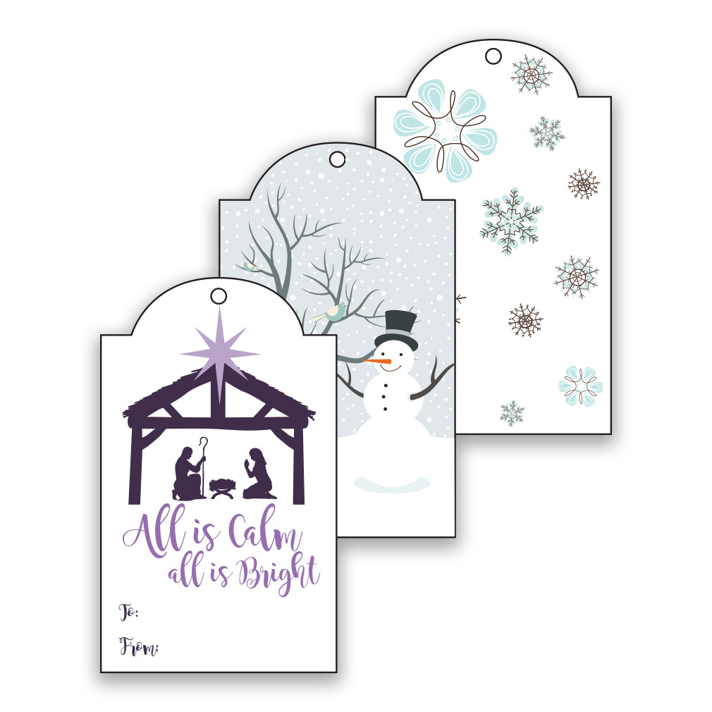 Winter Lds Christmas Gift Tags - Digital Download In Lds Holiday pertaining to Free Printable Religious Christmas Tags